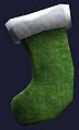 Заштопанный зеленый носок Изморозья.jpg