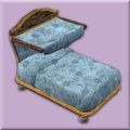 Plush wood framed bed with canopy.jpg