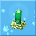 Большая зеленая снежная свеча.jpg