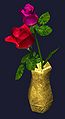 Красные и розовые розы в овальной вазе.jpg